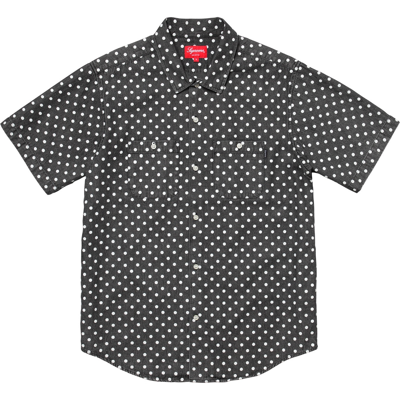 Polka Dot Denim Shirt view 8